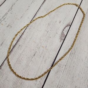 Gold Rope Chain Necklace - Classic Women’s Jewelry
